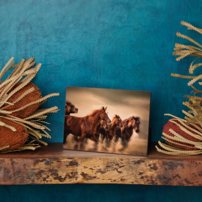 Placa Expositora Caballos en marcha (Lado)