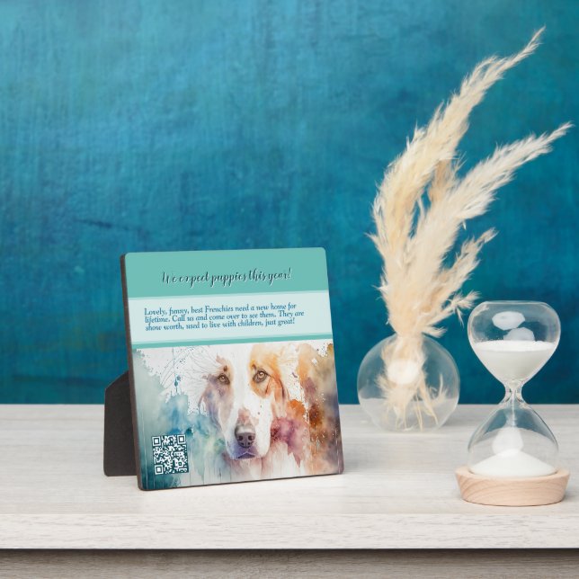 Placa Expositora Cachorros a la venta (in situ)