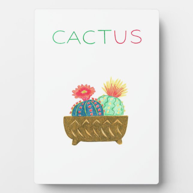 Placa Expositora Cactus (Frente)