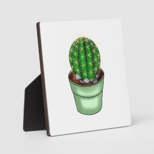 Placa Expositora Cactus Succulent dibujado a mano
