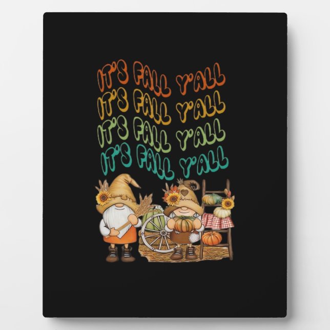Placa Expositora Cae con nuestro diseño It's Fall Y'all (Frente)