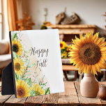 Placa Expositora Caer girasoles con texto de personalizable<br><div class="desc">Caer girasoles con texto de personalizable</div>