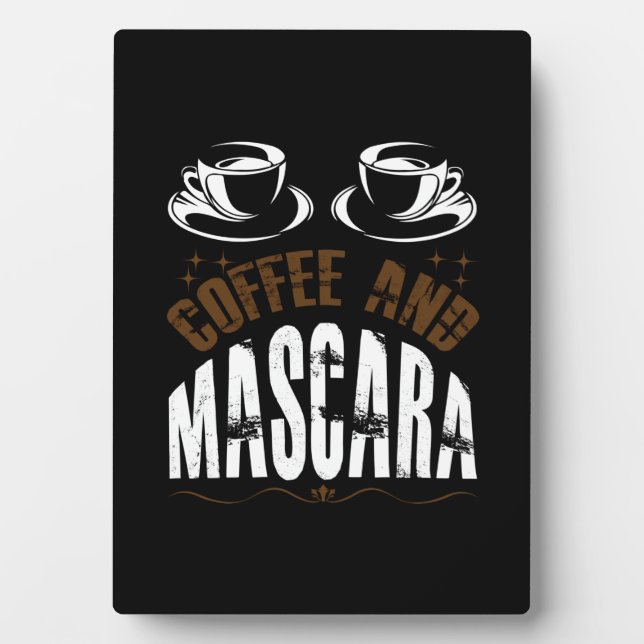 Placa Expositora Café De Arte Y Mascara (Frente)