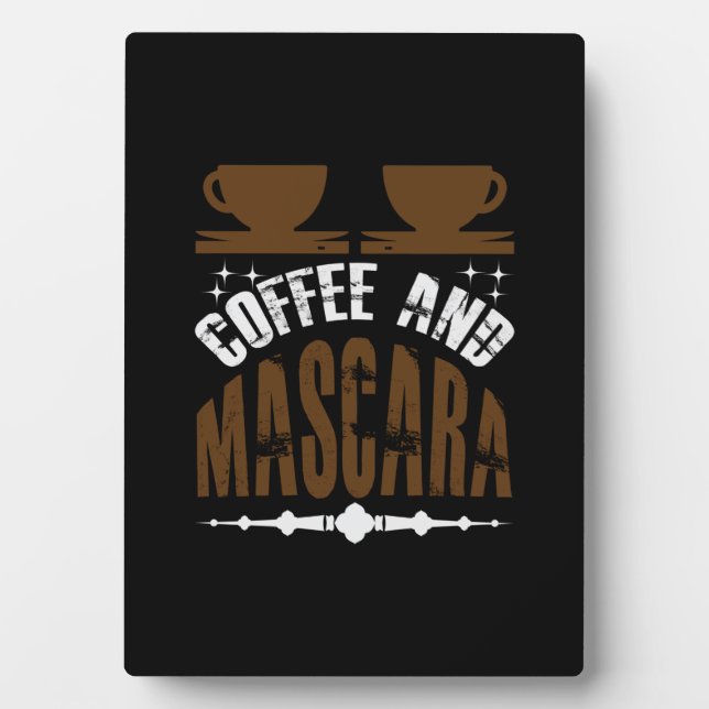 Placa Expositora Café De Arte Y Mascara (Frente)