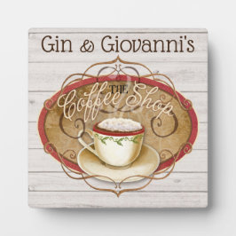 Placa Expositora Cafetería