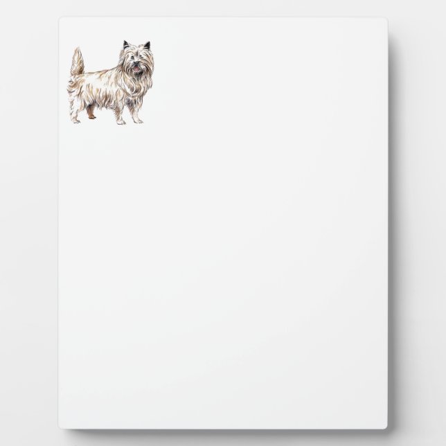 Placa Expositora Cairn Terrier (Frente)