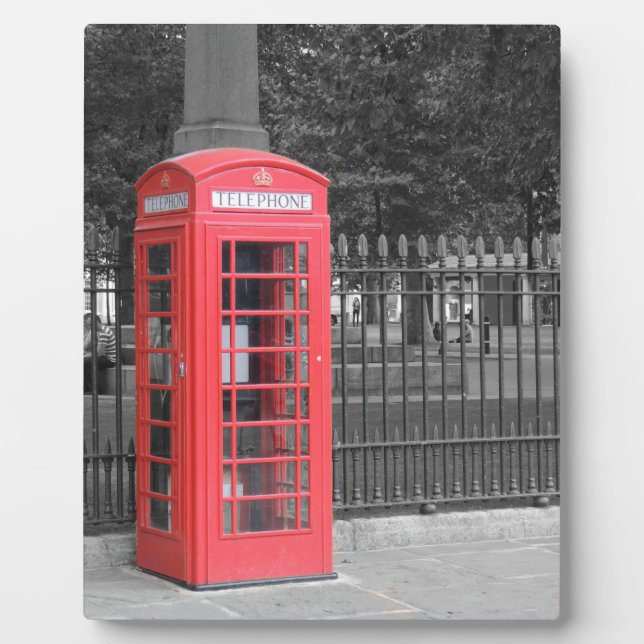 Placa Expositora Caja de teléfonos roja de Londres (Frente)