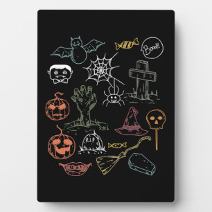 Placa Expositora Calabaza de bote de Halloween
