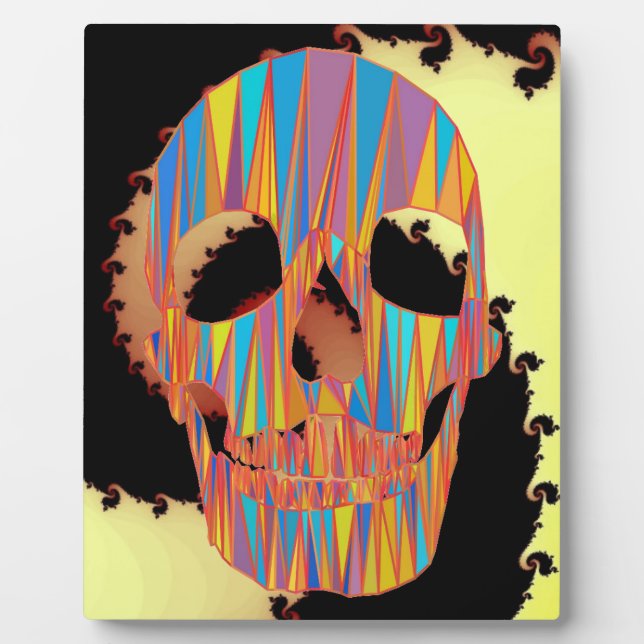 Placa Expositora Calavera colorida (Frente)
