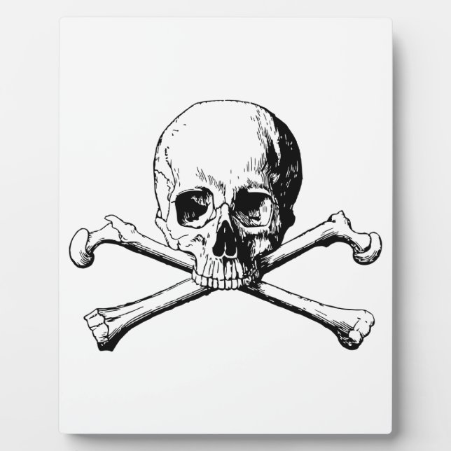 Placa Expositora Calavera cruzada (Frente)