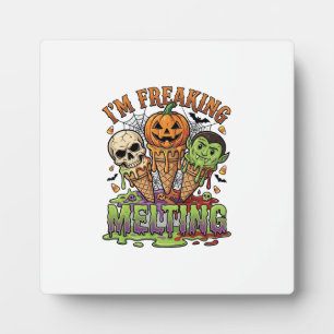 Placa Expositora Calavera de bomba de helado de Halloween me estoy