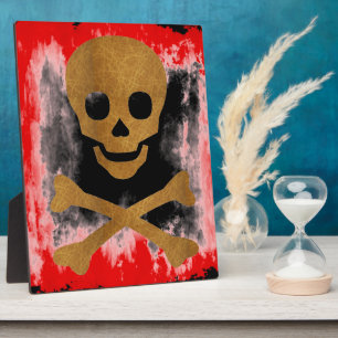 Placa Expositora Calavera y huesos