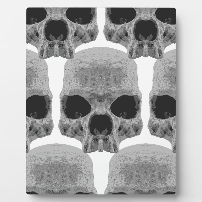 Placa Expositora Calaveras de gótico (Frente)