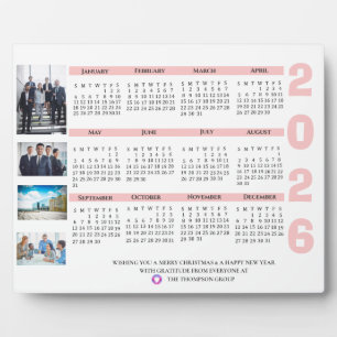 Placa Expositora Calendario 2025 Foto Corporativa Navidad Año Nuevo