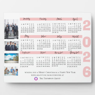 Placa Expositora Calendario 2025 Foto Corporativa Navidad Año Nuevo