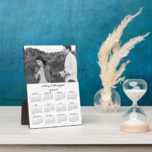 Placa Expositora Calendario Personalizado 2027 con Foto y Nombres
