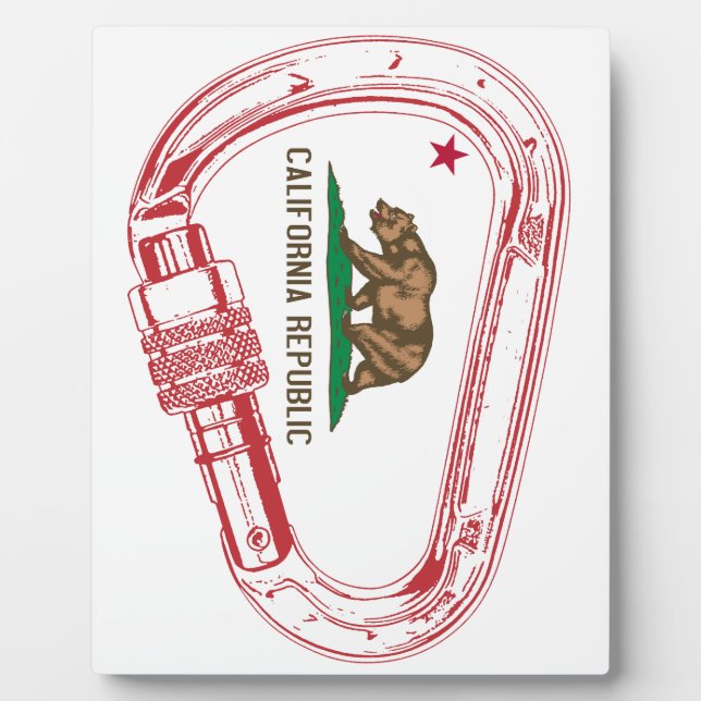 Placa Expositora California Climbing Carabiner (Frente)