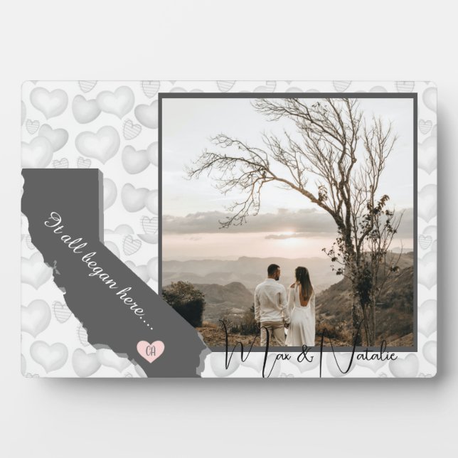 Placa Expositora California, Photo Heart (Frente)