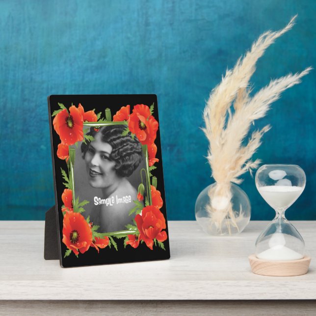 Placa Expositora California Poppies Art Frame Plaque (Lado)