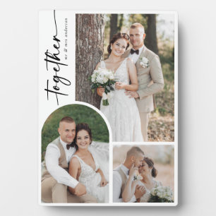 Placa Expositora Caligrafía artística moderna Juntos Boda Foto