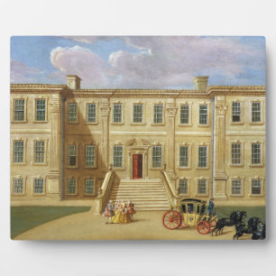 Placa Expositora Calke Hall, Derbyshire, asiento de Sir Henry Harp