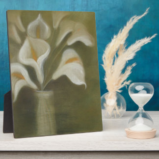Placa Expositora Calla Corta Flores En Una Vida Artística Vase