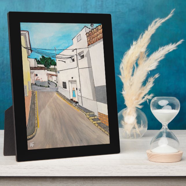 Placa Expositora Calle Cabanilles Painting by Alfred Fox (Lado)