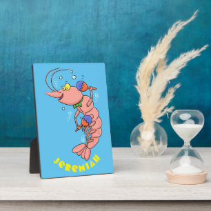 Placa Expositora Camarón alegre, personalizado de la gamba