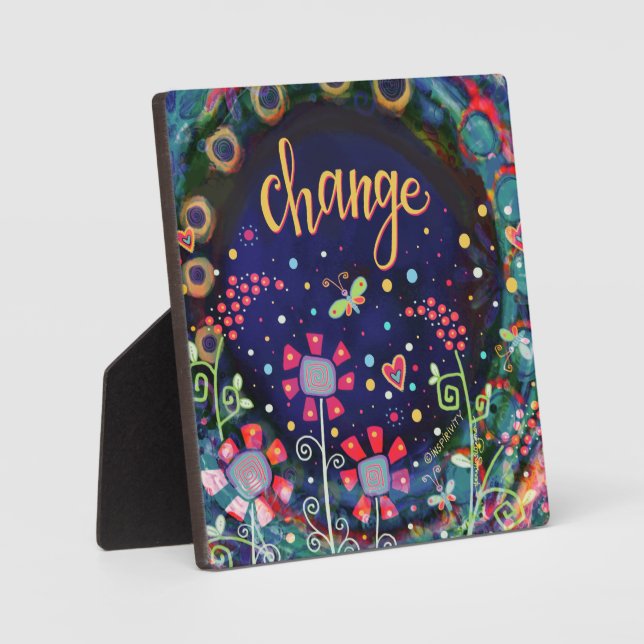 Placa Expositora Cambiar la Bonito sinusal de las mariposas silvest (Anverso)