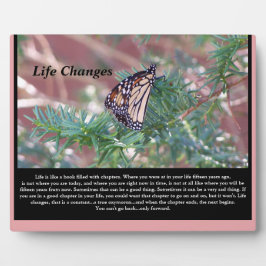 Placa Expositora Cambios en la vida de los regalos inspiradores