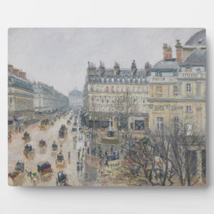 Placa Expositora Camille Pissarro   Plaza del Teatro Francais, Pari
