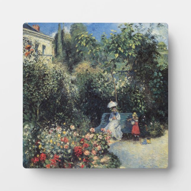 Placa Expositora Camille Pissarro Pontoise Garden (Frente)