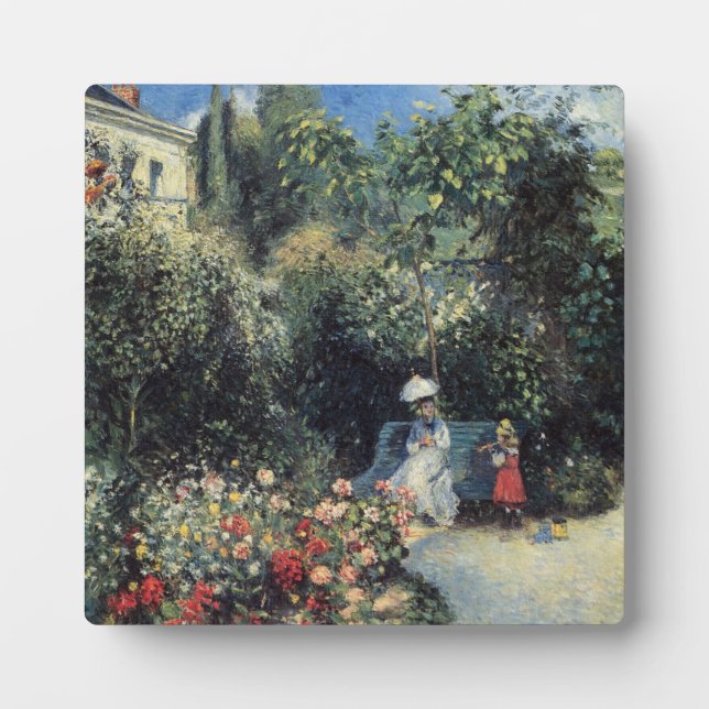 Placa Expositora Camille Pissarro Pontoise Garden (Frente)