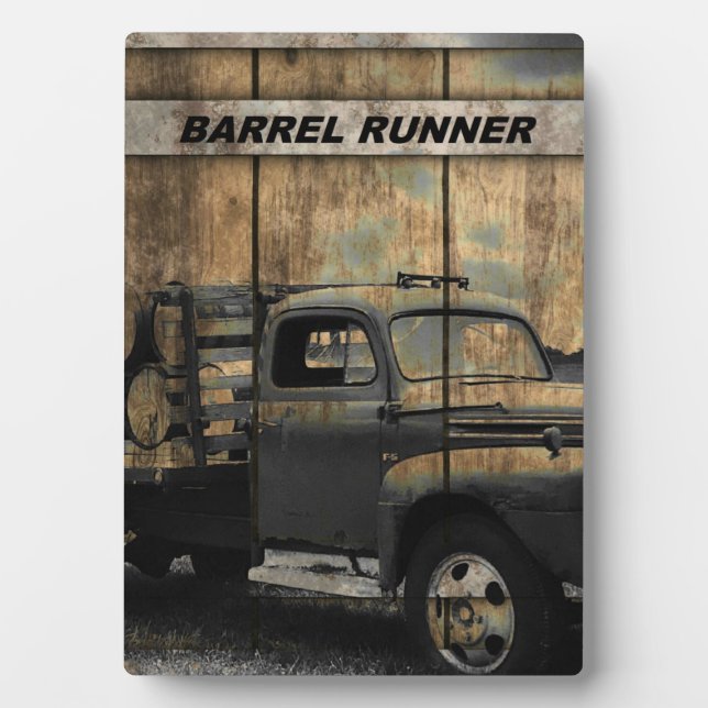 Placa Expositora Camión antiguo de vintage (Frente)