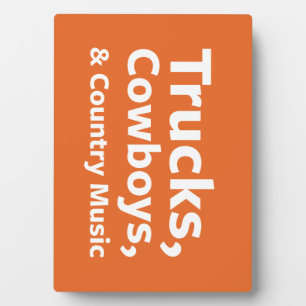 Placa Expositora Camiones, vaqueros y música country