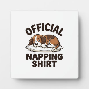 Placa Expositora Camisa Oficial para Dormir Perro Dormilón Diseño V