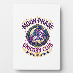 Placa Expositora Camiseta Comercial Unicornio Fase Lunar Unicornio 