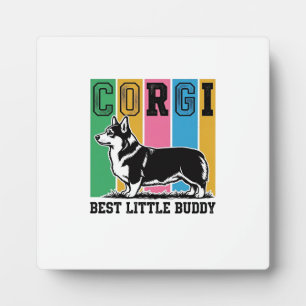 Placa Expositora Camiseta de amor Corgi Grabado Vintage Silueta de