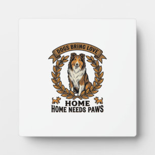 Placa Expositora Camiseta de amor de perro grabado vintage diseño L