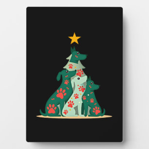 Placa Expositora Camiseta de árbol de Navidad para perros - Navidad