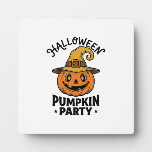 Placa Expositora Camiseta de calabaza de Halloween sombrero de bruj