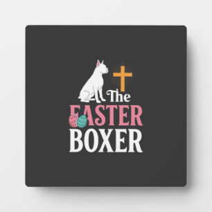 Placa Expositora Camiseta de grabado vintage de perro boxeador de P
