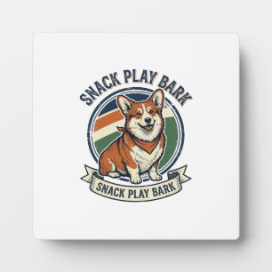 Placa Expositora Camiseta de perro Corgi divertida grabación vintag