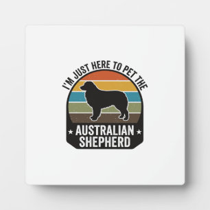 Placa Expositora Camiseta de perro vintage para amantes de Australi