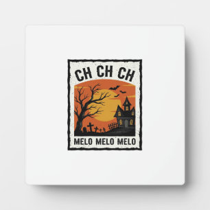 Placa Expositora Camiseta de Silueta de Árbol Embrujado de Hallowee