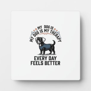 Placa Expositora Camiseta de Terapia Canina Regalo de Amante de Per