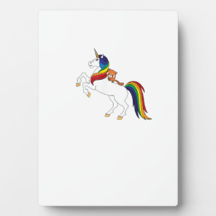 Placa Expositora Camiseta de unicornio panda rojo para niños kawaii
