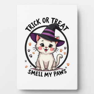 Placa Expositora Camiseta divertida de gato de Halloween - Regalo l