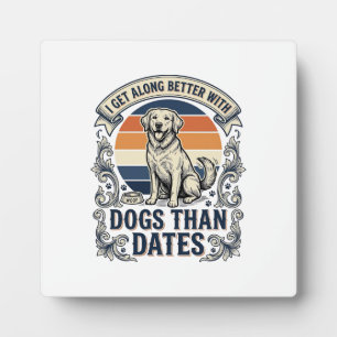 Placa Expositora Camiseta divertida para amante de perros cita de g
