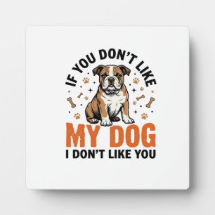 Placa Expositora Camiseta divertida para amante de perros con cita